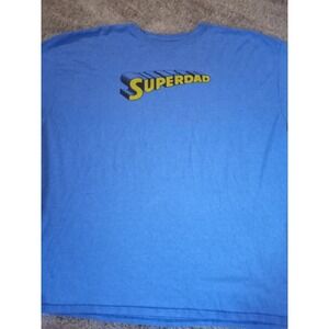 Men's  "SUPERDAD" Size 3XL T-shirt, Blue, Soft